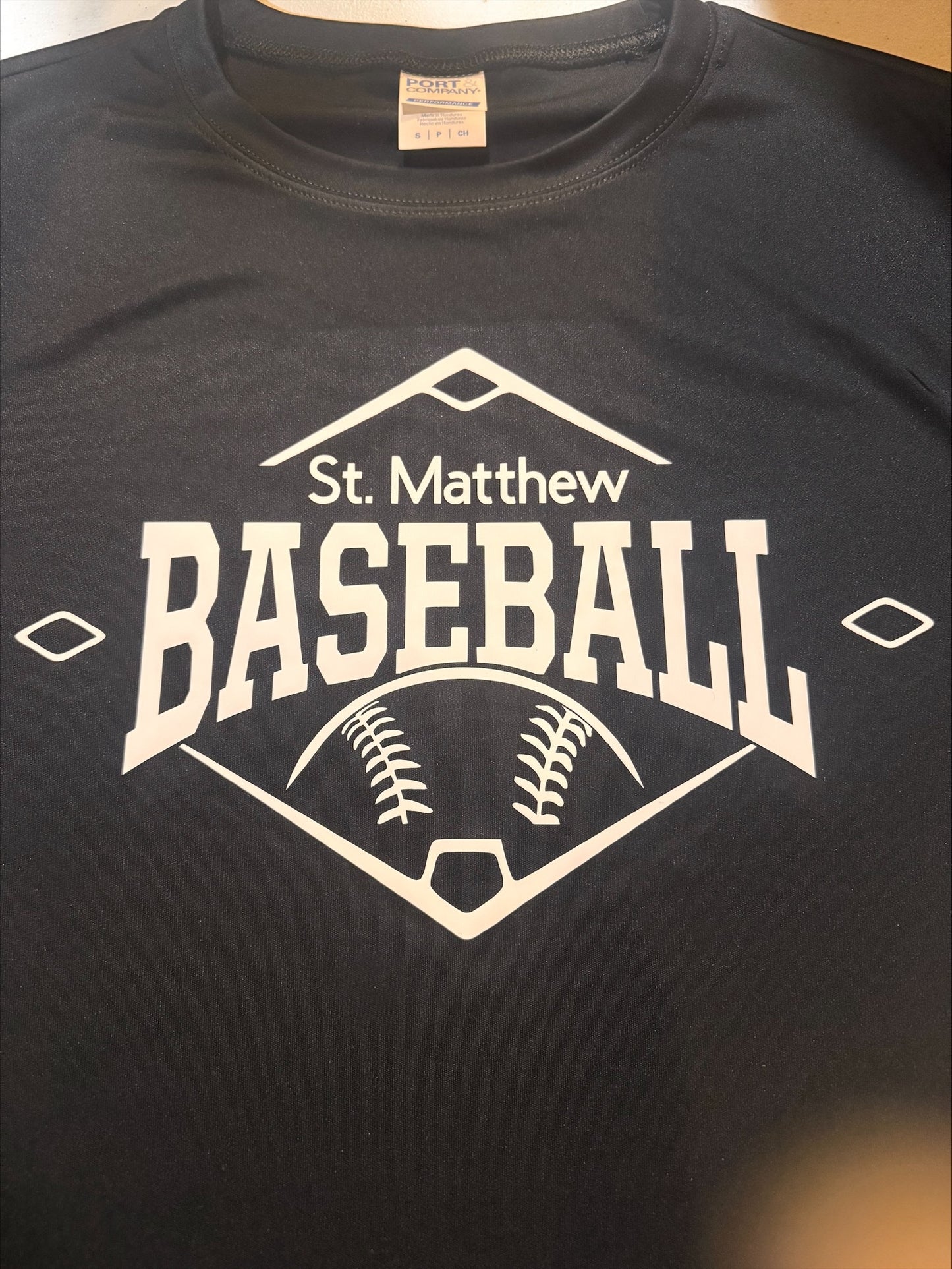 St. Matthew Baseball Heavy Blend Fleece Crew Sweatshirt