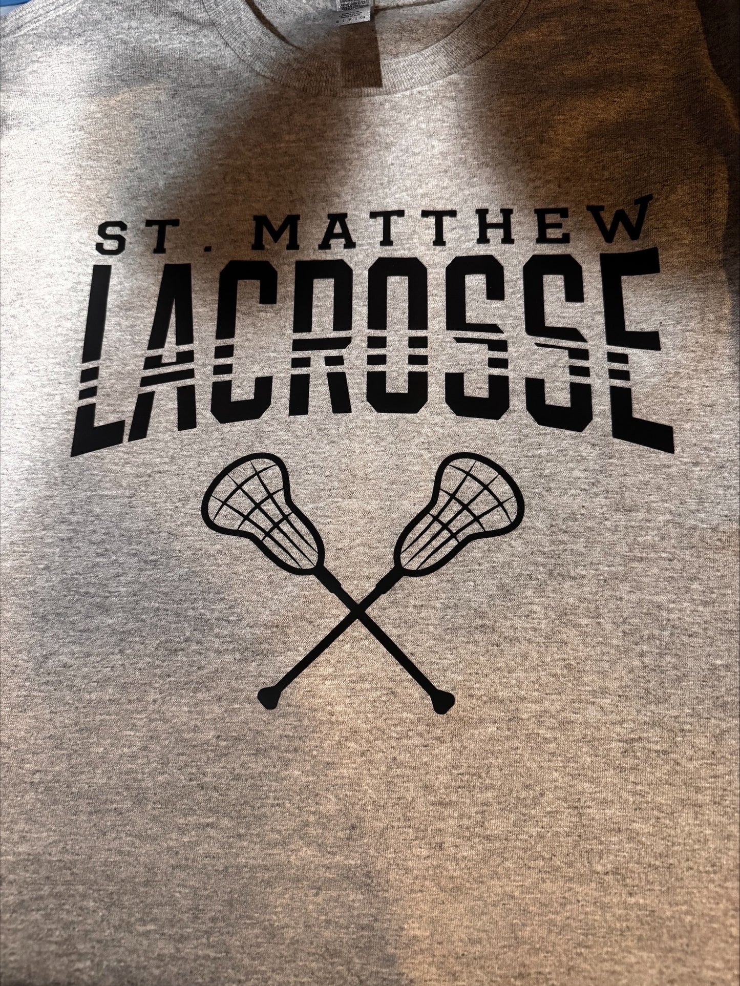 St. Matthew Lacrosse Heavy Cotton Short Sleeve T-Shirt