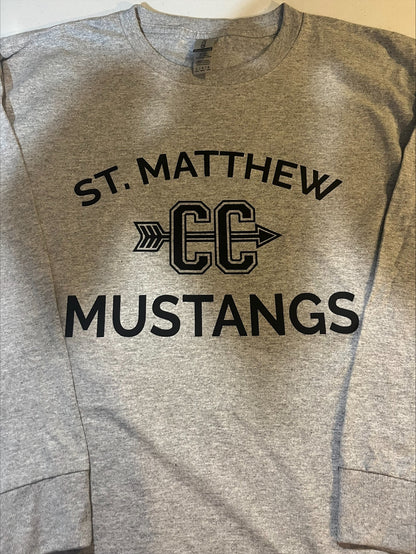 St. Matthew Cross Country Heavy Cotton Long Sleeve T-Shirt