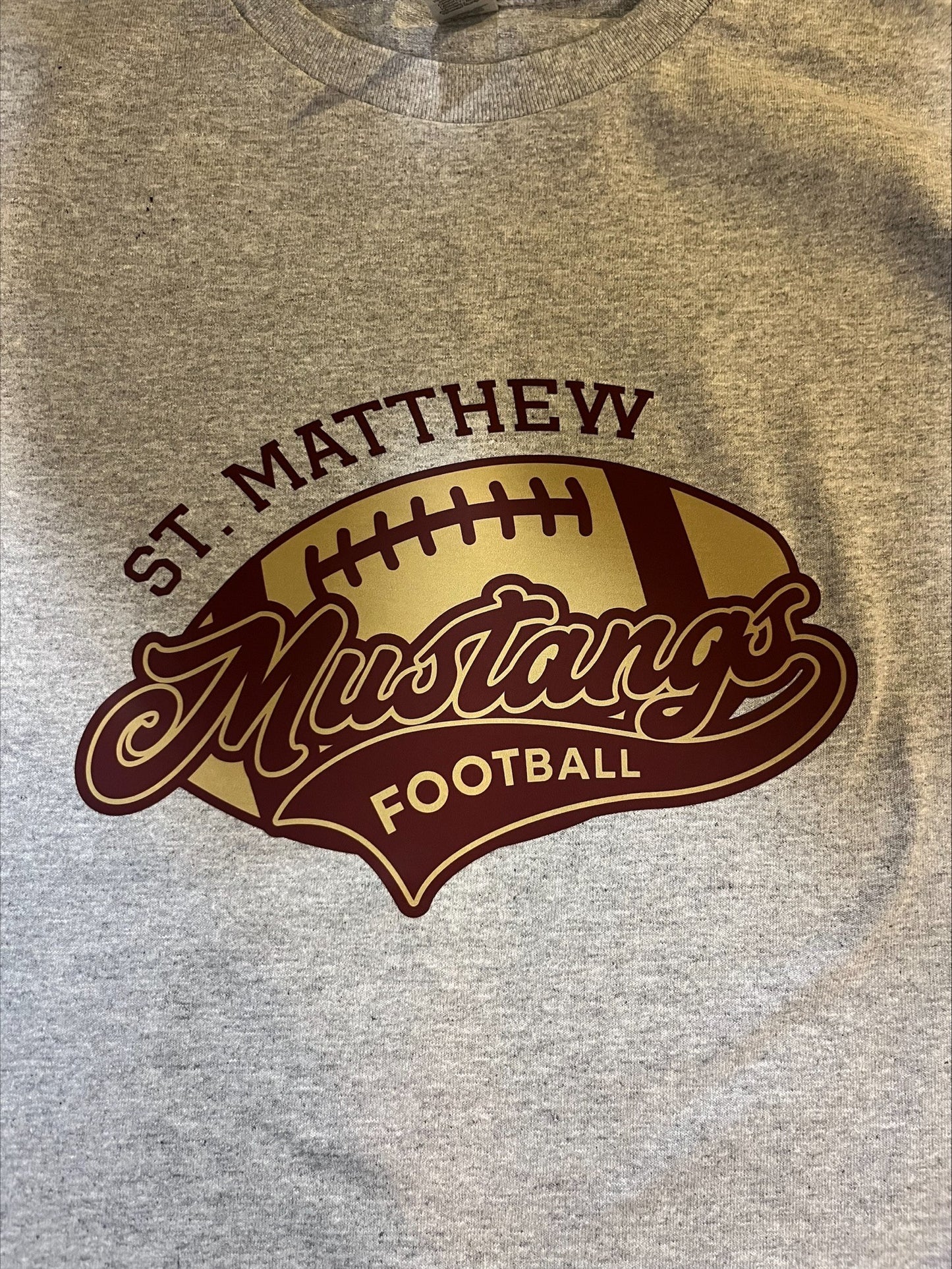 St. Matthew Football Heavy Cotton Short Sleeve T-Shirt