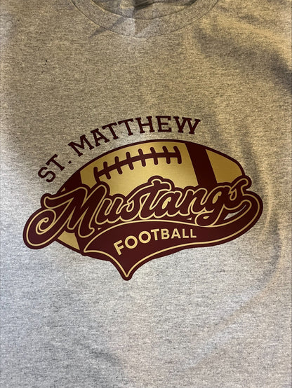 St. Matthew Football Heavy Cotton Short Sleeve T-Shirt