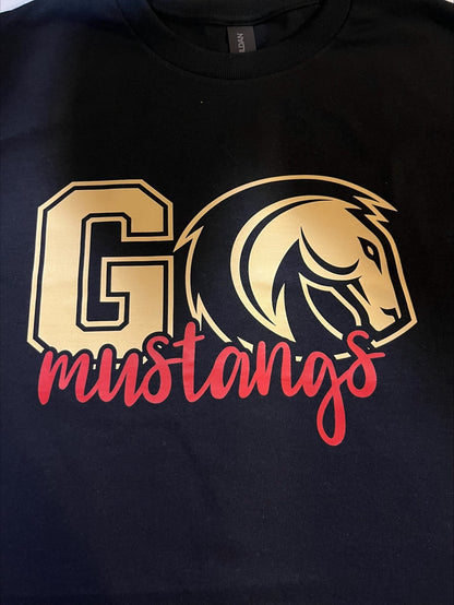 St. Matthew Go Mustangs Heavy Cotton Short Sleeve T-Shirt