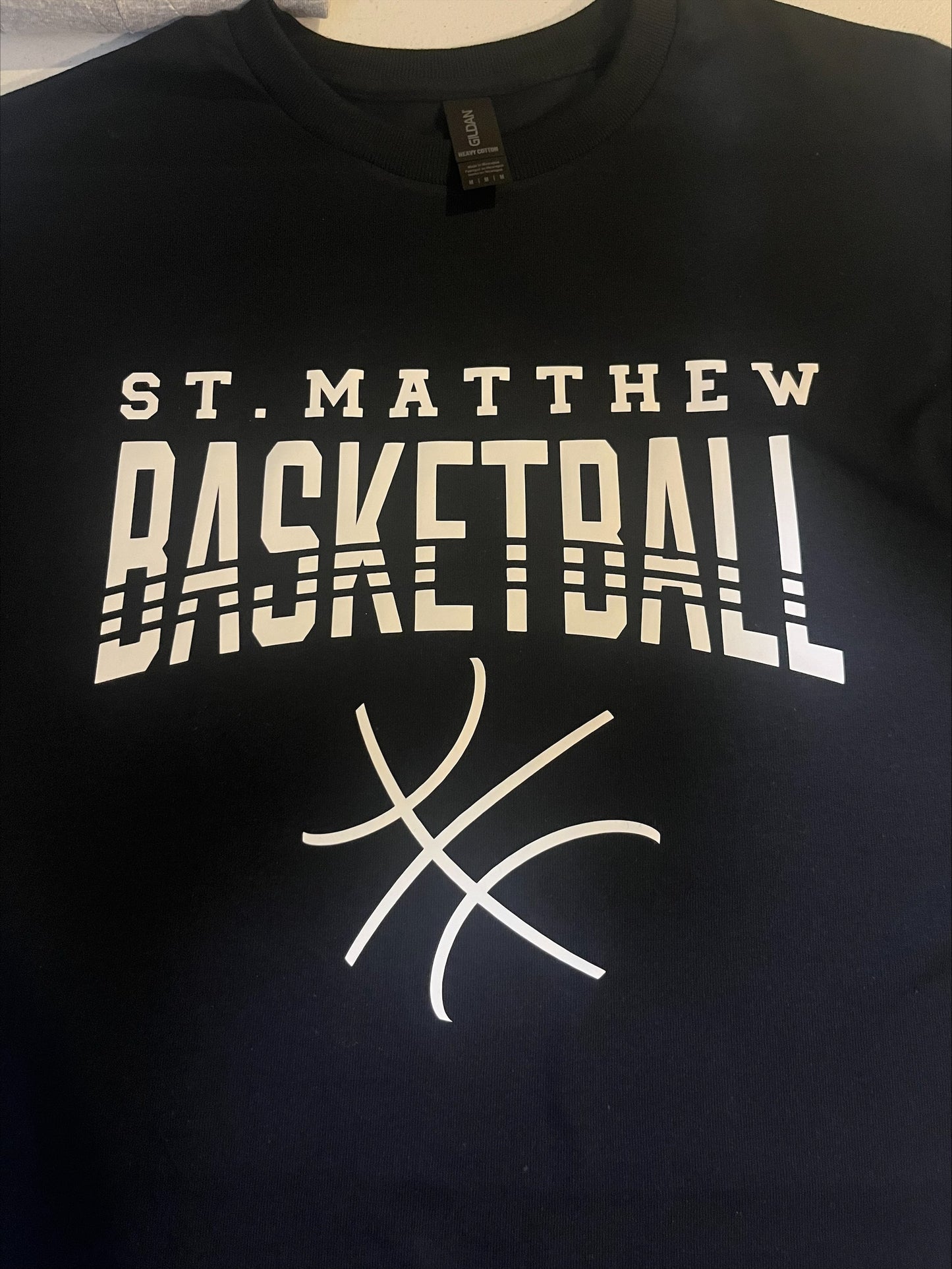 St. Matthew Basketball Heavy Cotton Short Sleeve T-Shirt