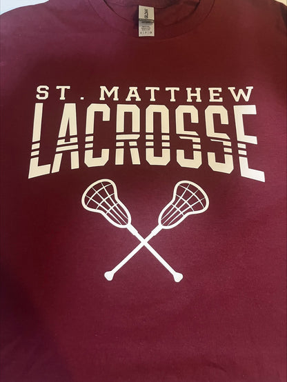 St. Matthew Lacrosse Heavy Cotton Short Sleeve T-Shirt