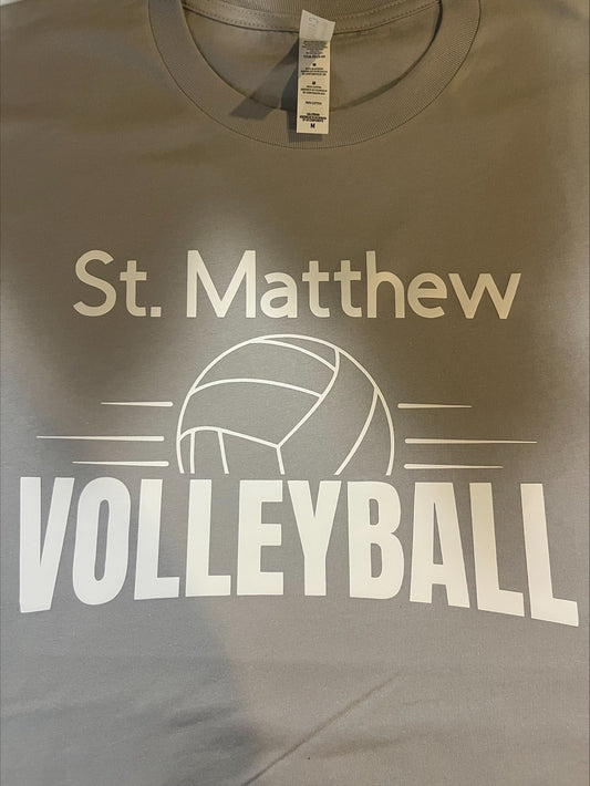 St. Matthew Volleyball Heavy Cotton Short Sleeve T-Shirt