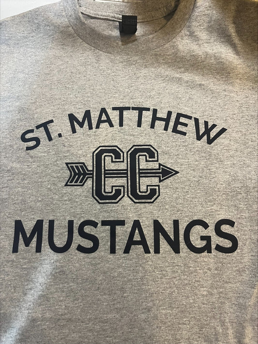 St. Matthew Cross Country Heavy Cotton Short Sleeve T-Shirt